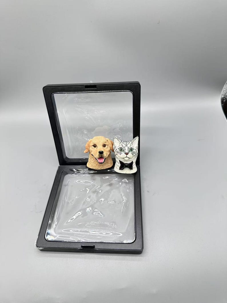 Personalized 3D Pet Head Fridge Stickers,, Pet Lover Home Decor, Custom Gifts for Dog and Cat Lovers, Kitchen Decor, Pet Lover Gifts