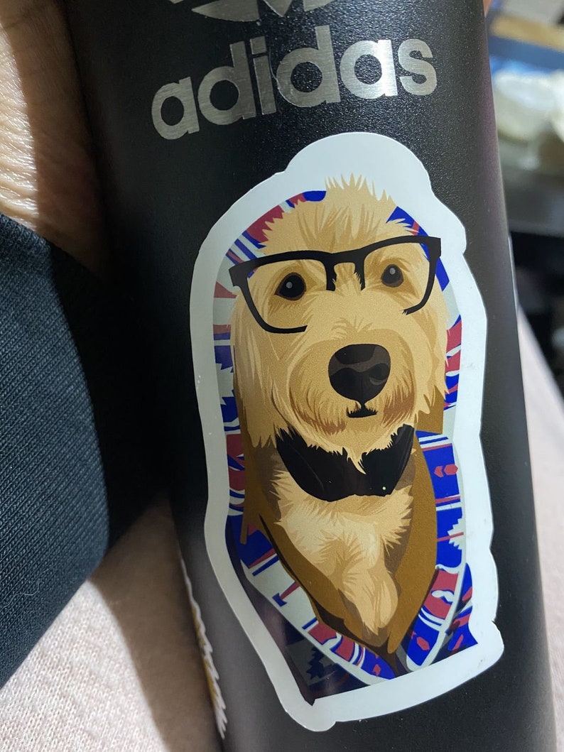 Personalized Dog Stickers - Hand Drawn | custom pet sticker, custom dog sticker, dog face sticker, sticker of my dog, stickers of my pet