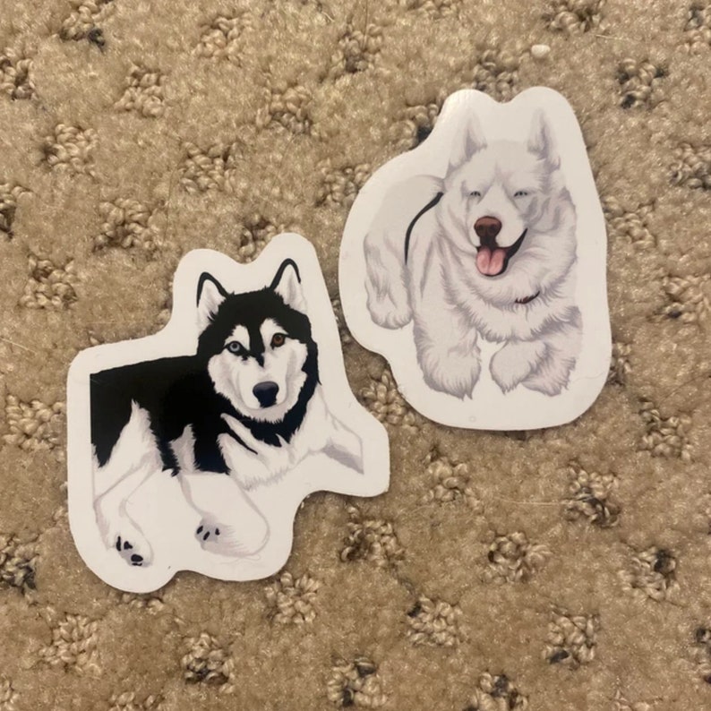 Personalized Dog Stickers - Hand Drawn | custom pet sticker, custom dog sticker, dog face sticker, sticker of my dog, stickers of my pet