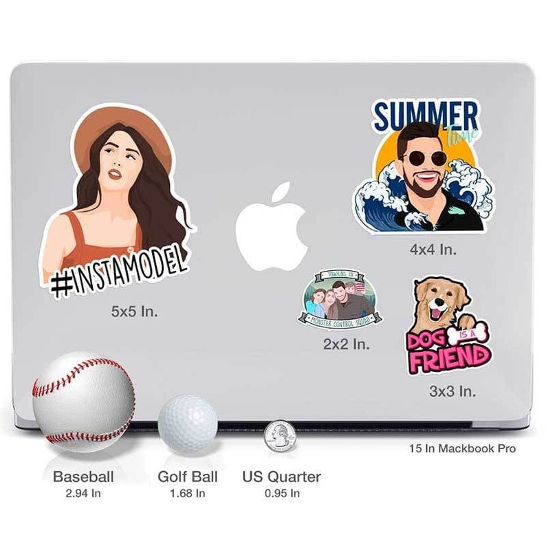 Personalized Dog Stickers - Hand Drawn | custom pet sticker, custom dog sticker, dog face sticker, sticker of my dog, stickers of my pet