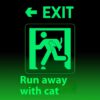 Run with the cat badge