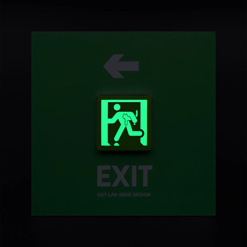 Run with the cat badge