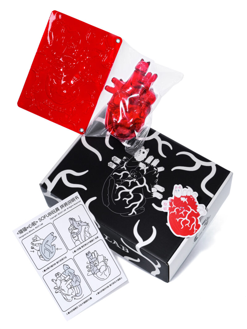 Cat Heart Soft Toy Home Furnishings Cute Cat Gift